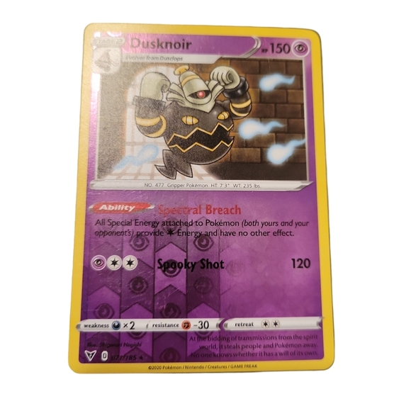 Pokemon Other - Pokemon TCG Dusknoir 071/185 Reverse Holo Rare Vivid Voltage